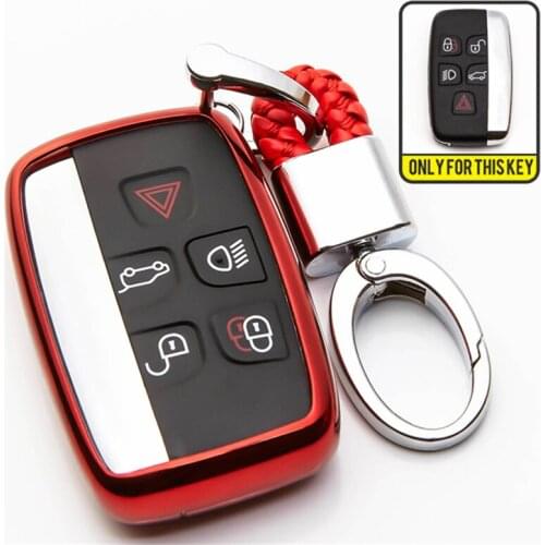 TPU Car key Cover Case For Jaguar XE XJ XJL XF C-X16 V12 Guitar F X Type Car Key Shell For Land Rover A9 Range Rover Freeland 2