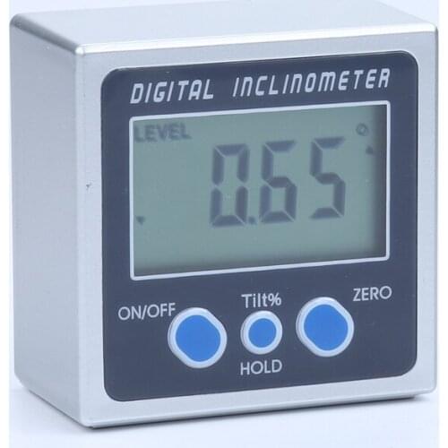 Mini Digital Inclinometer Electronic Protractor Magnetic Base 360 Degrees LCD Bevel Box Level Measuring Tool Angle Gauge Meter