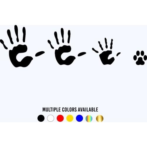 CK3215# High Five Family reflective funny car sticker vinyl decal waterproof car auto stickers silver/ black for bumper