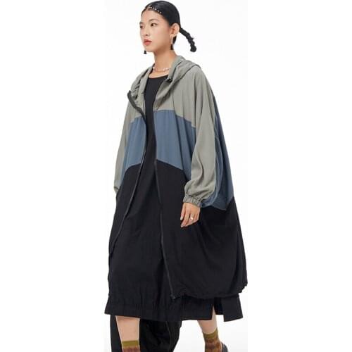 Fairynatural Women's Hooded Trench Coats