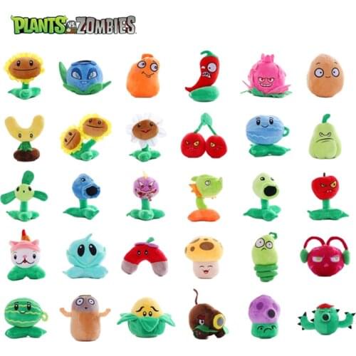 39 Styles Plants VS Zombies 15-20cm Cute Cartoon Game Stuffed Plush Doll Toys SunFlower Cattail Umbrella Lea Melon-pult Kid Gift