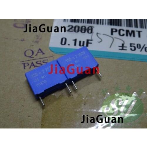50PCS NEW BC PILKOR MKT 0.1uf/250v P10MM blue film capacitor VISHAY 104/250V mkt 0.1uf 250v 100nf u1 104