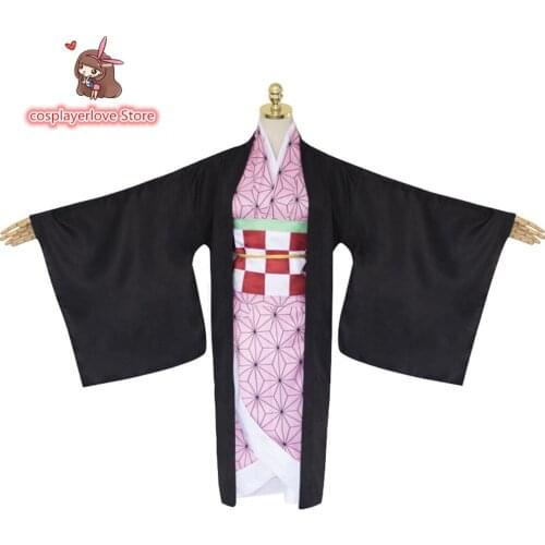 Demon Slayer: Kimetsu no Yaiba Kamado Nezuko Cosplay Costume Halloween Christmas Costume