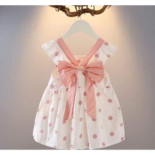 Girl Summer Dress Cotton Toddler Print Sleeveless Mini dresses for Kids
