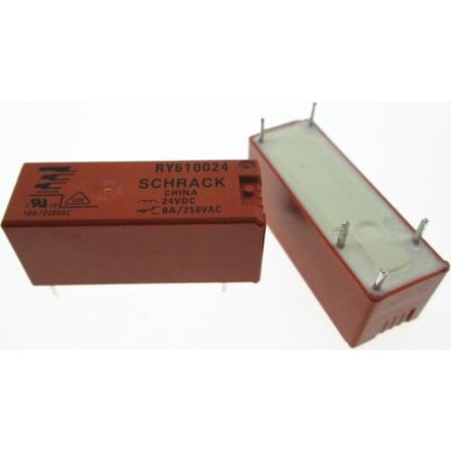 HOT NEW 24V relay RY610024 610024 24VDC RY610024-24VDC 24V DC24V 24VDC 8A 250VAC DIP5