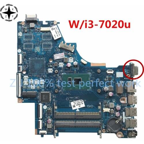For Hp 250 G6 Laptop Motherboard L25220-601 L25220-001 DKL50 LA-E802P With SR3TK i3-7020u CPU DDR4 MB 100% Tested Fast Ship