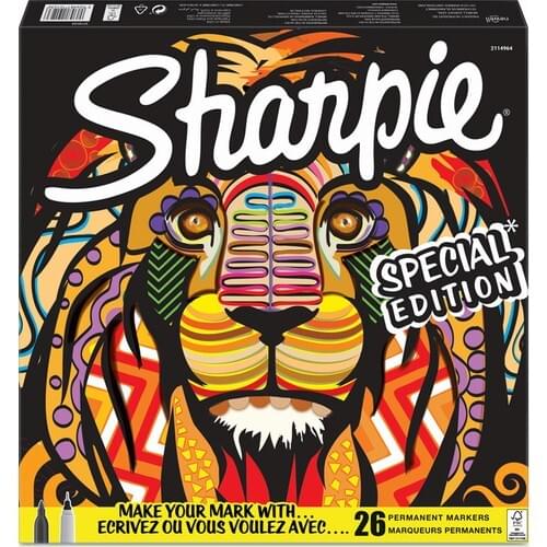Sharpie Fine Permanent Marker 26'lı Mixed box-Lion