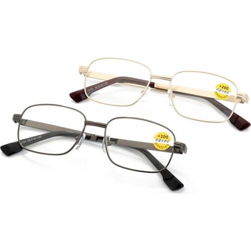 Metal Frame Reading Glasses Men Women Clear Presbyopia Glasses Anti-blue Light Glasses Diopter +1.0+1.5+2.0+2.5+3.0+3.5+4.0