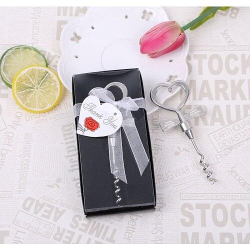 Stainless steel Love Heart Bottle Opener Gift Ideas Wedding Gifts for Guests Wedding Favors Gifts 10pcs/lot