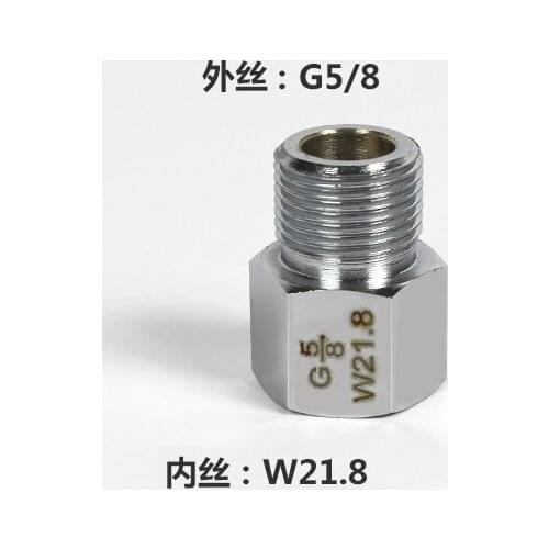 Adapter Converts CO2 Tank G5/8 Fitting convent to W21.8 Regulator,aquarium connector for CO2 cylinder Regulator