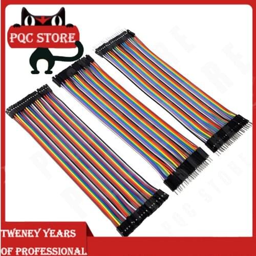 120pcs 40PIN 20CM Dupont Line Male to Male + Female and Female to Female Jumper Dupont Wire Cable For Arduino DIY KIT