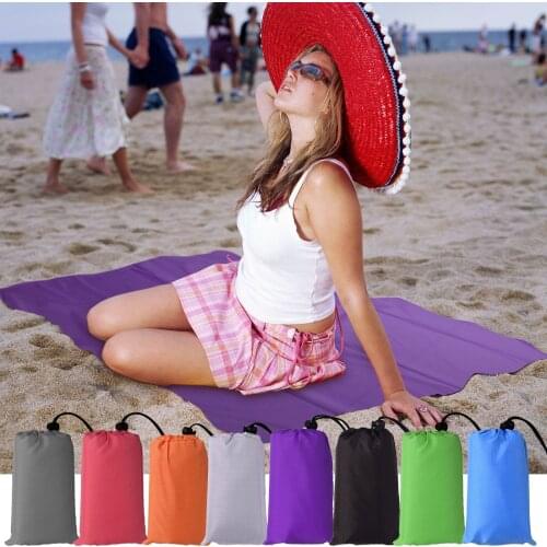Portable Camping Mat Waterproof Beach Blanket Outdoor Grounding Mat Mattress Picnic Pocket Carpet Rug Portable Folding Pad