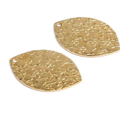 Brass Textured Charms,Raw Brass Earrings Finding,Raw Brass Pendant,Geometric Shaped Earrings Brass Charm,24X17.5mm-RB1175