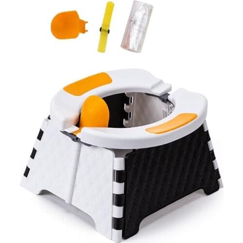 Portable Folding Toilet Urinal Chamber Pot Outdoor Travel Camping Baby Kids Toddler Potty Training Seat H37A