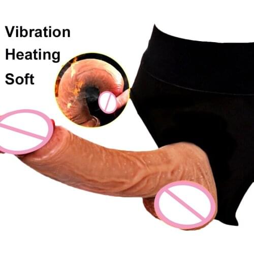 Strap-on Dildo Realistic Harness Realistic Flesh Silicone Penis Panties Adjustable Strapon Dildo Anal for Women Lesbian Sex Toys