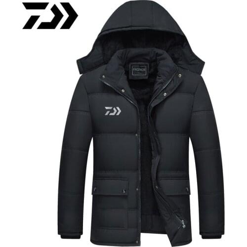 Reflective Daiwa Fishing Clothes Men Winter Outdoorwear Hiking Windproof Daiwa New Clothes Multi-function Pocket Fishing Jacket