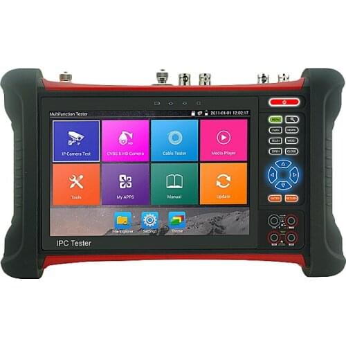Smart security X7-ADHS Built in WIFI 7 inch screen 4K H.265/264 AHD+CVI+TVI+SDI+IP+Analog cctv camera tester with HDMI in/out