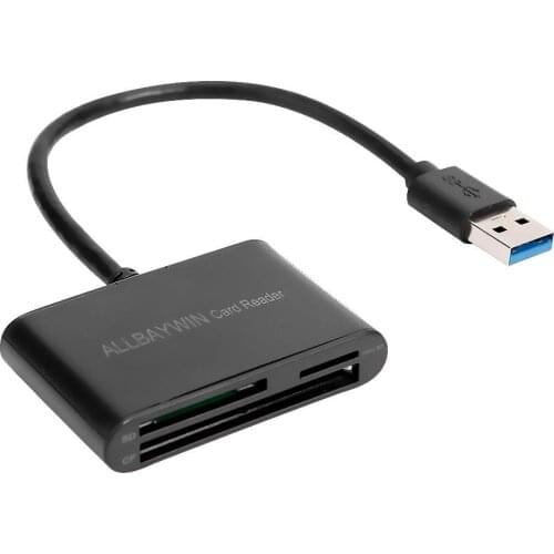 High-speed mini USB3.0 card reader 3 in 1 universal memory card TF card CF card support hot swap safe and reliable