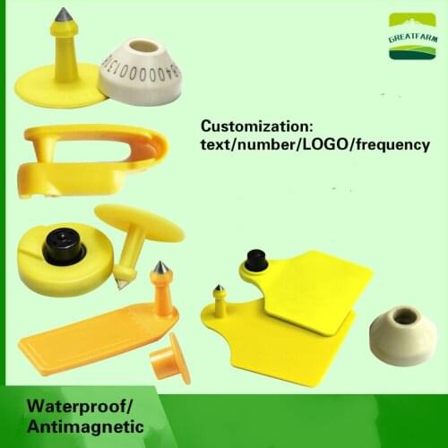 Customized RFID Pig Ear Tag Cattle Sheep Electronic Prevention Tracking Traceability High Low Frequency UHF ANIMAL TAGS FARM