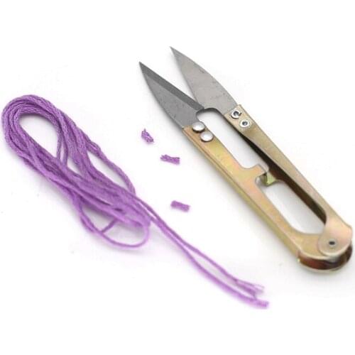 HANGXIN Gold Mini Manual Embroidery Scissors, Line Scissors, Scissors Fishing Tackle, Tailor Hand Tools Cloth Scissors