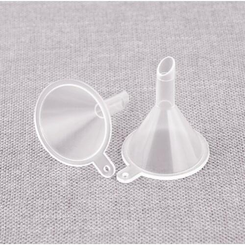 10Pcs transparent For Perfume Diffuser Mini Narrow Fine Bottleneck Bottles Packing auxiliary tool Mini Funnels Small Plastic