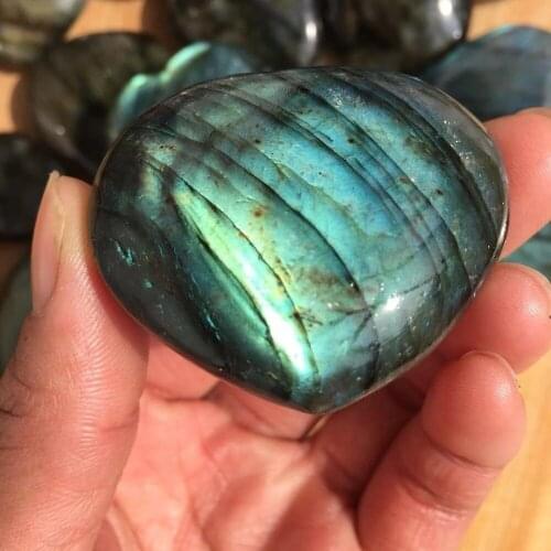 100% natural heavy flash labradorite Crystal gemstone heart Metaphysical chakra Healing stone for jewelry making