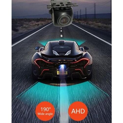 Car Starlight Night Vision Vehicle Rear Front View Camera reverse camera HD 720 P 30 FPS vision with 190 wide angle wired cam