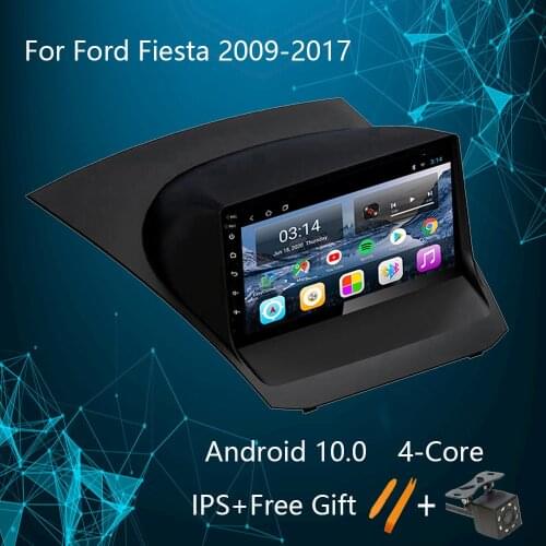 Car Radio for Ford Fiesta 2009-2017 Android 10.0 Multimedia Stereo Carplay Navigation GPS Car DVD Player Bluetooth SWC 2GB+32GB