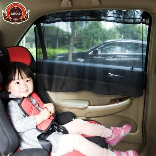 Car Curtains Window Sun Shade car-styling Fashion Simple children sunscreen sunshade car-covers 2 style Mesh silk cloth chose
