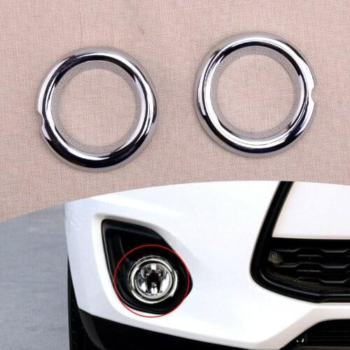 Car Chrome Front Fog Light Lamp Cover Trim fit for Mitsubishi ASX RVR Outlander Sport 2013 2014 2015