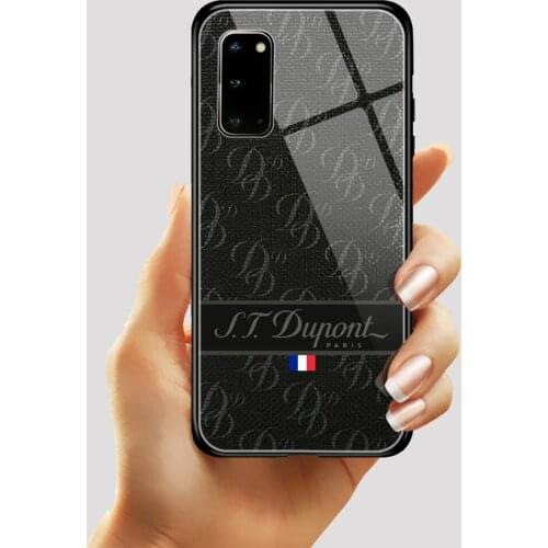 French Dupont lighter S.T Phone Case Tempered Glass phone cases For Samsung S20 S10 S9 S8 plus 20 ULTRA NOTE 9 10 pro cover
