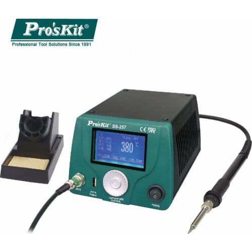 ProsKit SS-257H LCD Digital Intelligent Temperature Control Soldering Station Anti-Static LeadFree Maintenance Electric Welding