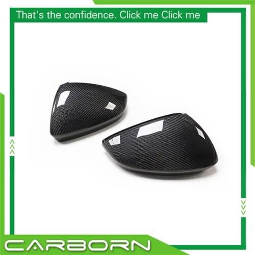 For-Audi A3 8V/S3 2021 Replacement style ABS Carbon Fiber Car Side Rear View Mirror Cover with/without Turn Light Signal