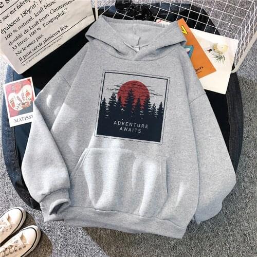 Vintage oil painting print hoodie autumn new O-neck long-sleeved loose casual sweatshirt ulzzang Harajuku punk womens hoodie