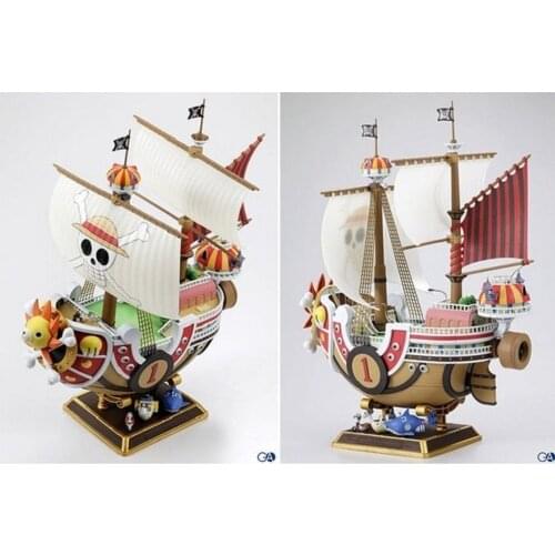 28cm Anime One Piece Thousand Sunny & Going Merry Pirate Ship Model Boat PVC Action Figure Collectible Cartoon Toys Brinquedos