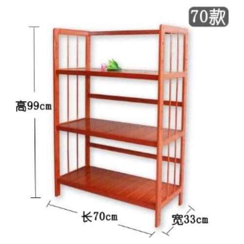 99*70*33cm Three-Layer Eco-friendly Bamboo Bookcases Living Room storage rack Bookshelf