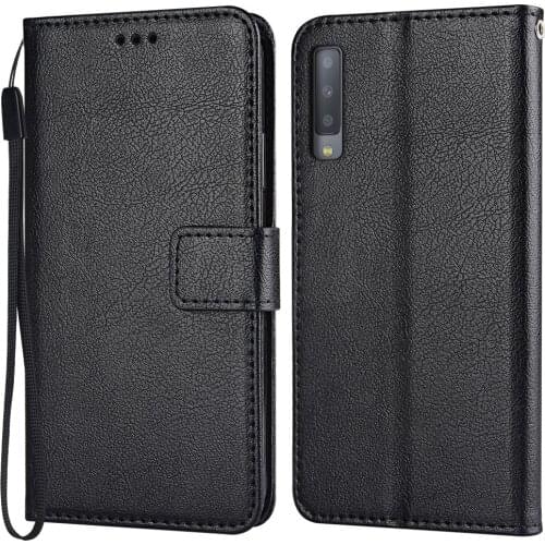 Flip Leather Case for Samsung Galaxy A7 2018 A750 A750F SM-A750FN Vintage Wallet Phone Case for Galaxy A7 2018 Funda Cover