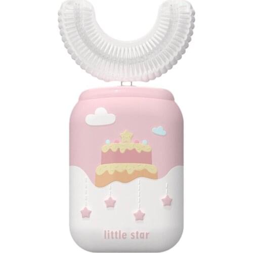 Cute Kids Electric Toothbrush U-shaped Sweetheart Unicorn Waterproof Automatic Ultrasonic Rechargeable Toothbrush