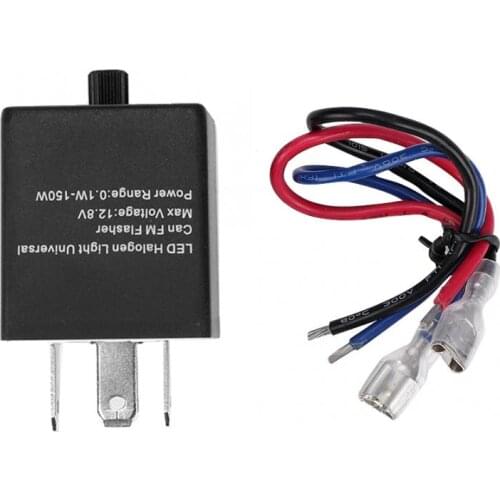 Motocycle 3 Pin Adjustable Frequency Relay LED Flasher Turn Signal Light Blinker motorcycle parts