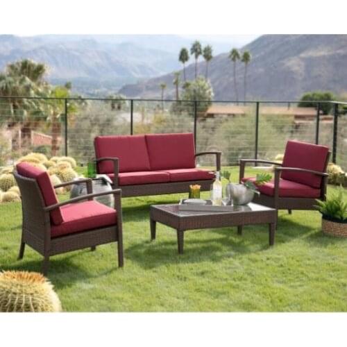 Wholesale all weather garden furniture sofa set wicker couches