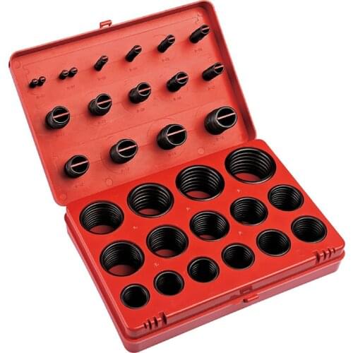 419pcs O Ring Assortment Set Seal Gasket Universal Rubber O Ring Kit R01 R32 Nylon Spacer Sealing Grommet for Valves Cars Pump