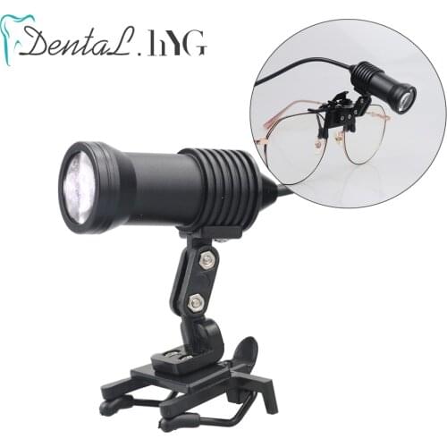 5W Headlight Headlamp With Glasses Clip For Dental Loupe Dental Lab Medical Dental Magnifier