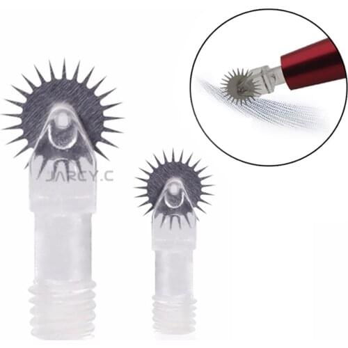 500pcs/lot Disposable microblading needles Tattoo Roller Gear Needles Blades For Microblading Fog Eyebrow Semi Permanent Makeup