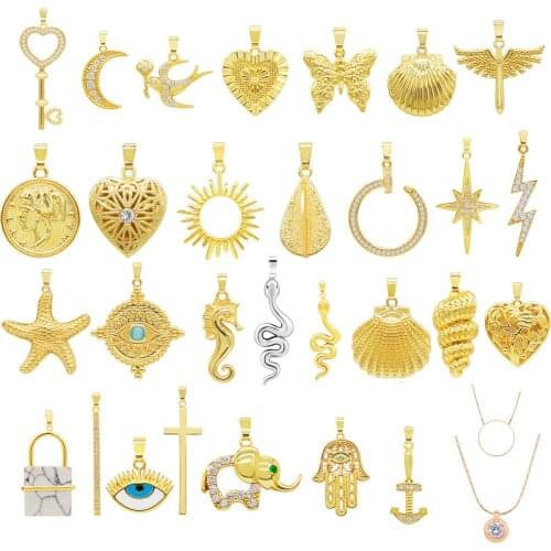 Fashion Vintage Multilayer Crystal Pendant Necklace Women Beads Moon Star Horn Crescent Choker Necklaces Jewelry New 2021