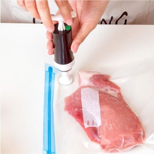 Vacuum Sealer Manual Pump Food Saver Bags Reusable for Kitchen Food Storage Home Gadgets Vacuum Packaging Tools