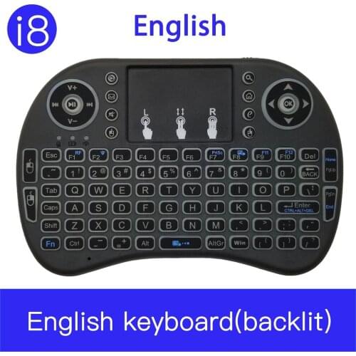 Portable i8 Backlight Mini Wireless Keyboard 2.4GHz with Touchpad Keyboard Mouse Adjustable DPI For PC Smart TV Android TV Box