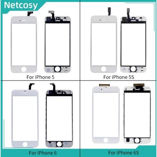 Netcosy Touch Screen Digitizer + Frame For iPhone 6 6S 5S 5C 5G Touchscreen Front Touch Panel Glass Lens Cheap Phone Accessories