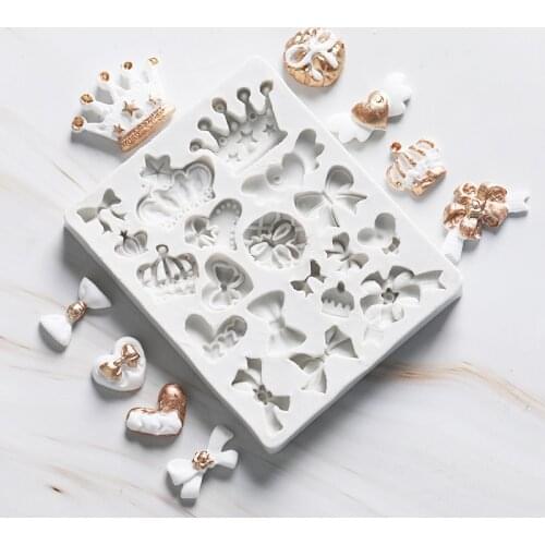 Many Crown Shape Silicone mold Fondant Cake Decoration Sugar Craft Tools baking tools cake tools C119