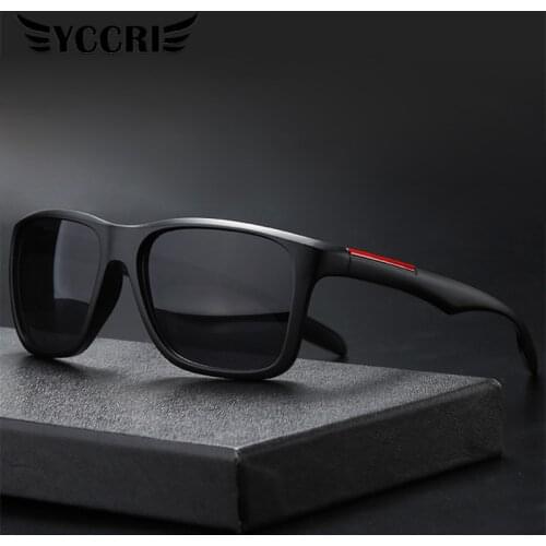 2020 Outdoor Polarized Sunglasses Men UV400 Rectangular Ultra Light Sun glasses Retro Sports Driving Fishing Eyewear For Male