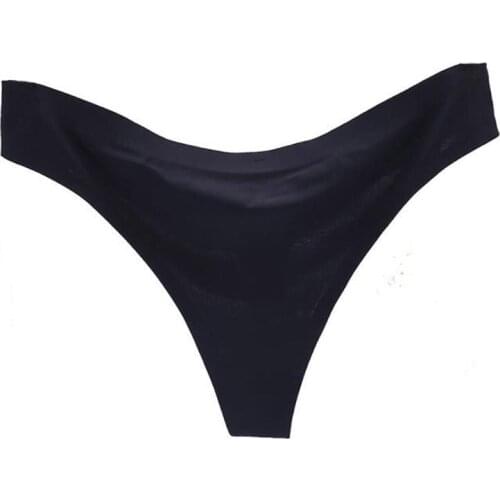 Sexy Women Invisible Soft Underwear Briefs G-Strings Ice Silk Seamless Crotch Fashion Underwear Sexy Woman Sous Vetement Femme